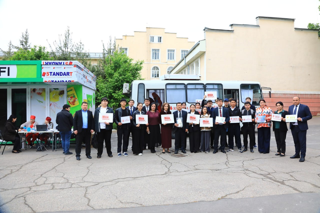 INSTITUT JAMOASI "MEN DONORMAN" AKSIYASIDA FAOL ISHTIROK ETDI