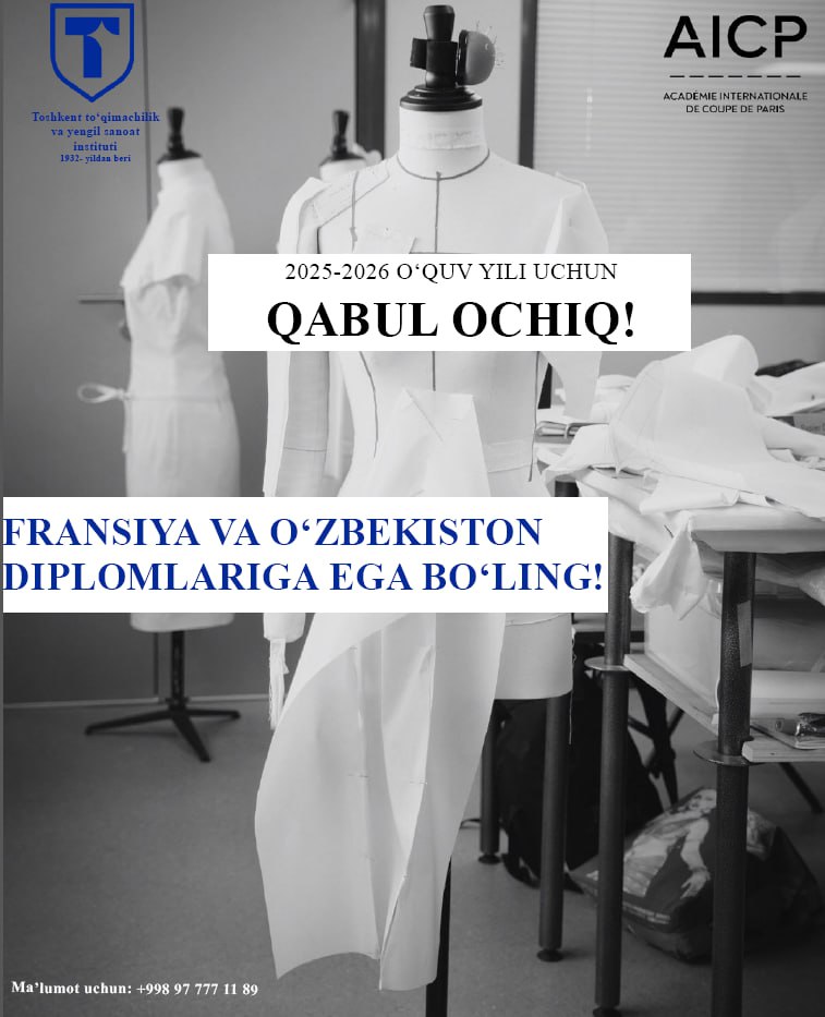 Fransiya va Oʻzbekiston diplomini olish imkoniyatini qoʻldan boy bermang!