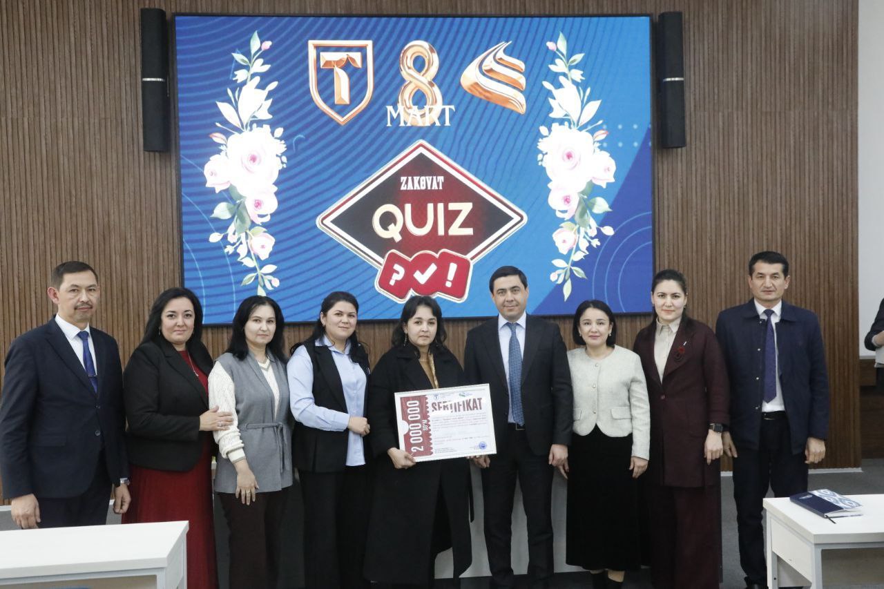 “ZAKOVAT QUIZ” INTELLEKTUAL MUSOBAQASI BO’LIB O’TDI