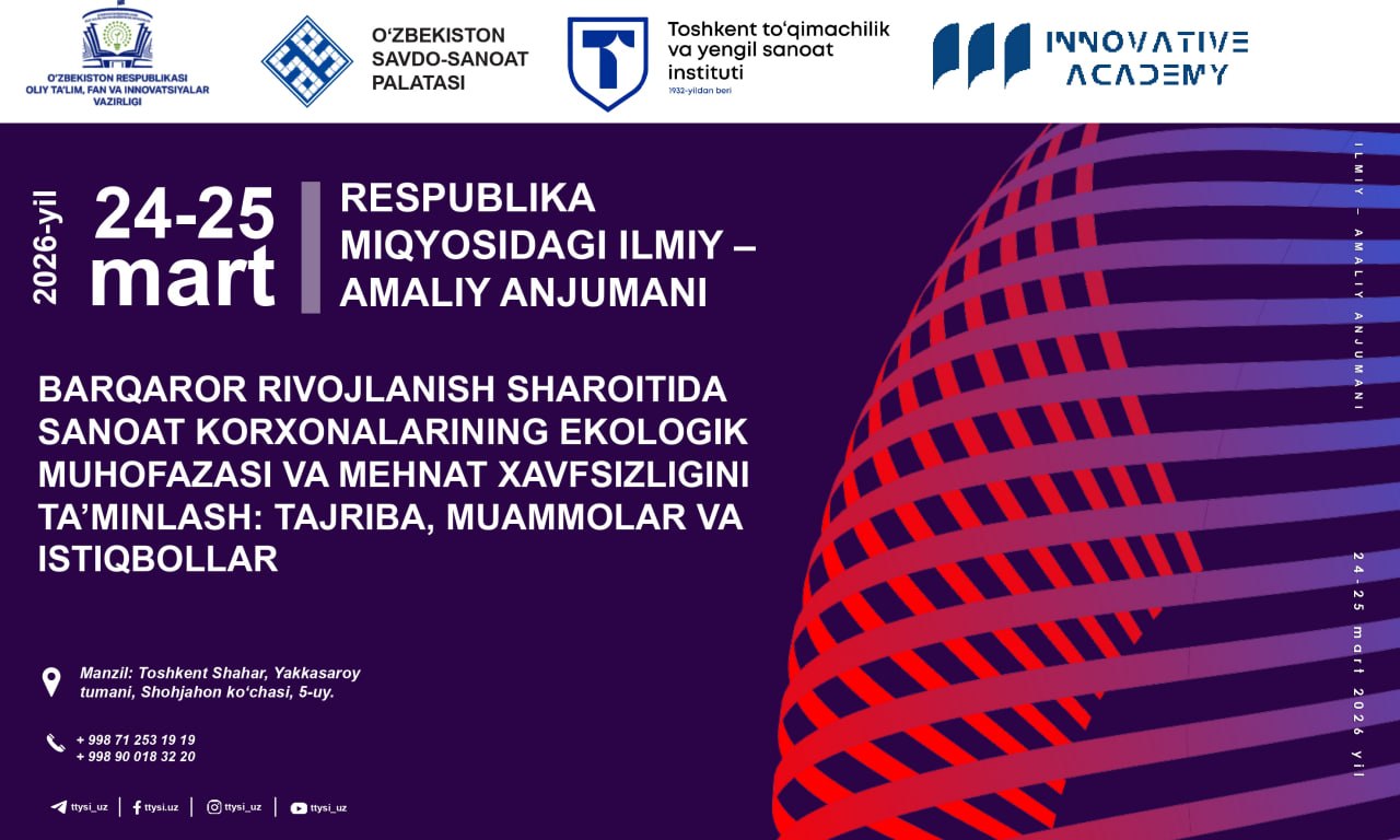 RESPUBLIKA MIQYOSIDAGI ILMIY-AMALIY ANJUMANI O‘TKAZILADI
