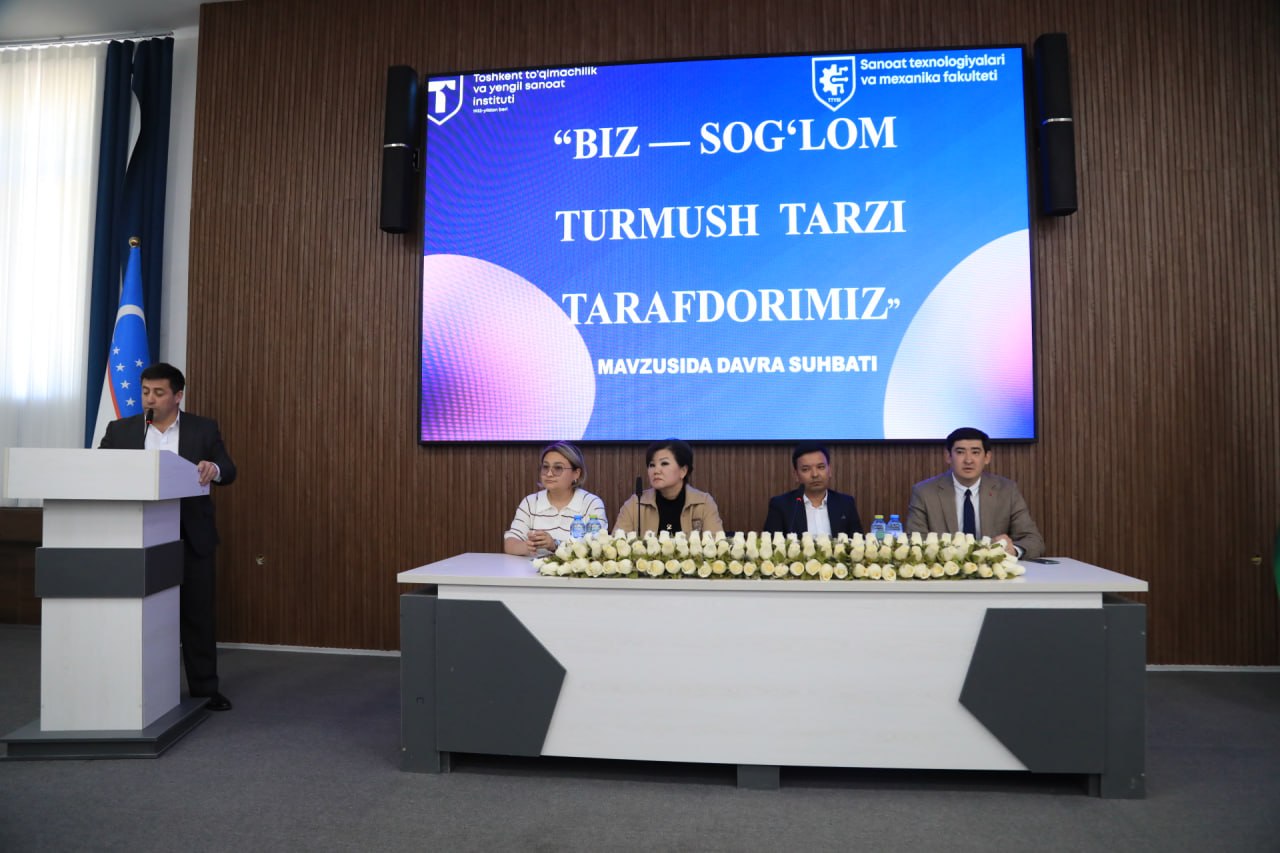 “BIZ — SOG‘LOM TURMUSH TARZI TARAFDORIMIZ” SHIORI OSTIDA TADBIR O‘TKAZILDI